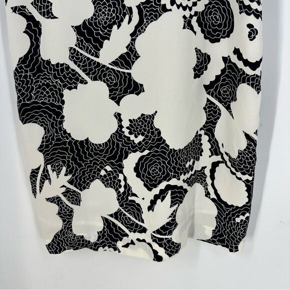 DIANE VON FURSTENBERG Maja Two Roses Line Silk Shift Dress Sz 6 - Picture 10 of 10